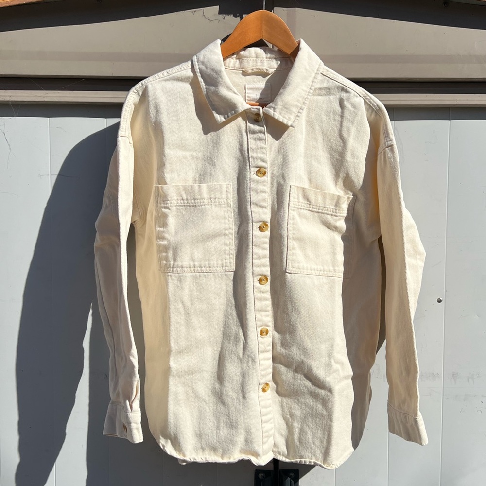 Thread & Supply Off-White Collared Shirt